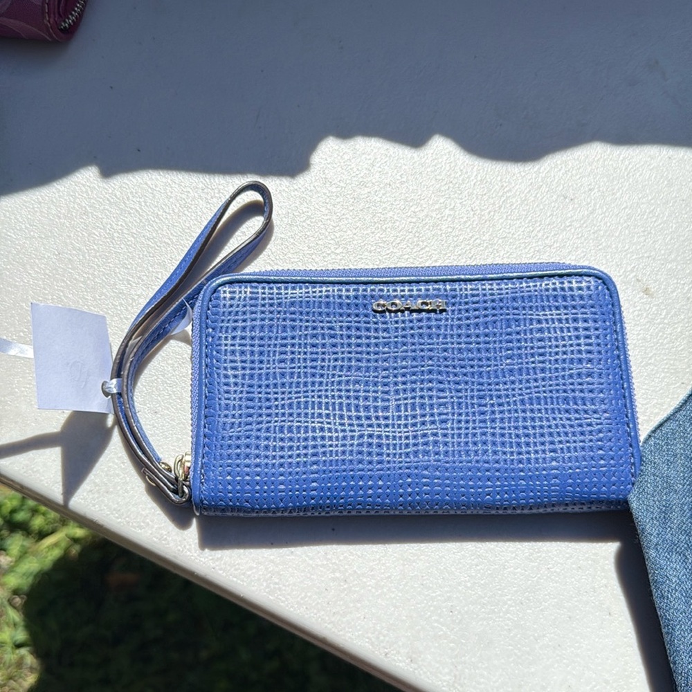 Coach Beautiful Royal Blue Clutch Wristlet